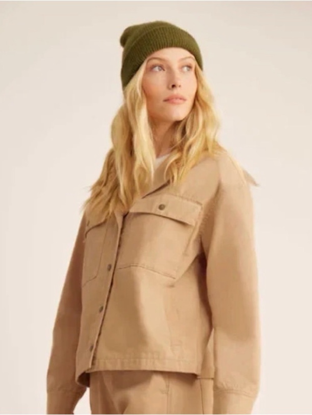 Roark Women's Beige Utility Jean Jacket